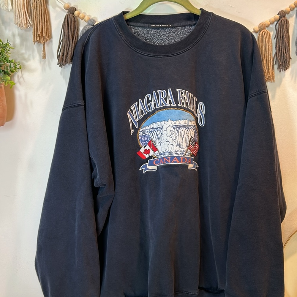 Brandy Melville Niagar falls canda oversize crewneck - Picture 6 of 16